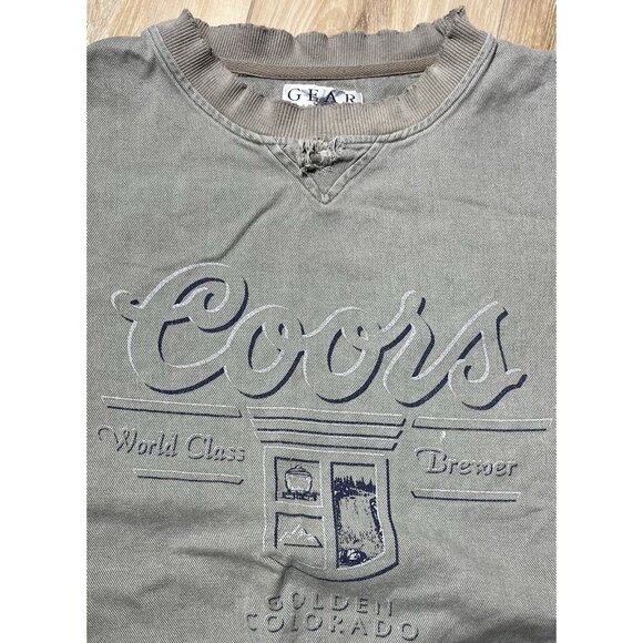 Y2K Gear for Sports “Coors World Class Brewer”Distressed Sweatshirt - Size XL - Picture 7 of 16